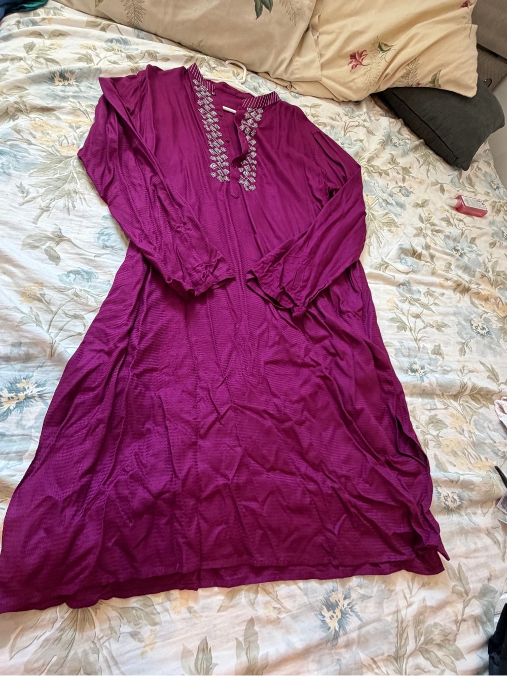 Men Embroidered Kurta Punjabi size 46